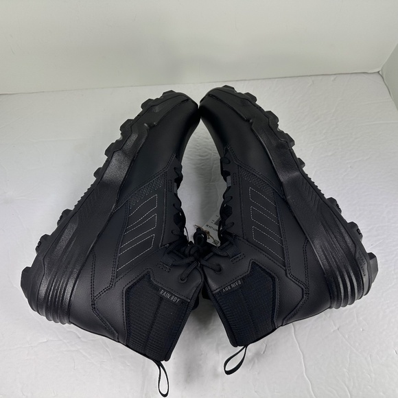 Adidas Terrex Unity Leather Mid R. RDY Rain Boot Black GZ3325 Mens Sz 10 - Picture 4 of 12